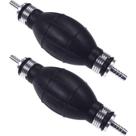 Pompe Manuelle Carburant 10mm, 2 Pièces Poire Amorcage Carburant Manuelle Ligne de Carburant Pompe