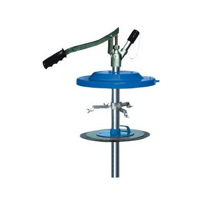 Pompe manuelle de remplissage de graisse, convient aux seaux : 50 kg, Pour seau de ø intérieur 365-385 mm, Long. du tuyau de pompe 680 mm