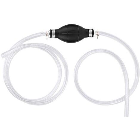 Pompe Manuelle, Pompe de Transfert Carburant Universelle avec de Tuyau de Pression de Tube, Pompe a Carburant de Portable pour Transfert Liquide, Carburant, Essence, Diesel