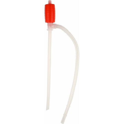 Pompe manuelle pour transfert de liquide entre deux récipients. Remplissage de poêle à pétrole. Pompage, siphonage facile et transvasement rapide entre deux réservoirs. Compatible essence, gasoil. csp