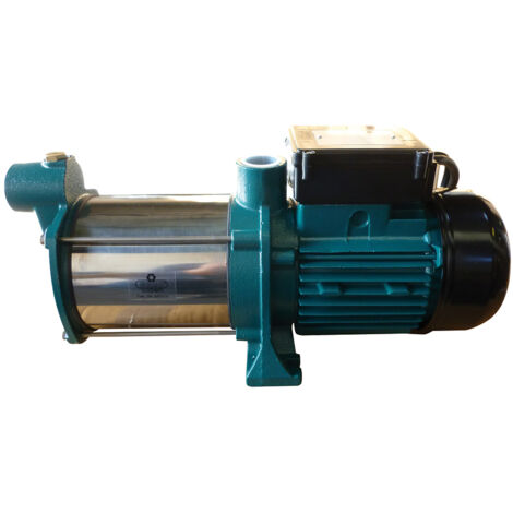 Pompe multicellulaire 1100W – Débit 6000 L/h – Pression 4,9 bars – 4 turbines en noryl pour irrigation silencieuse – Racoexpert