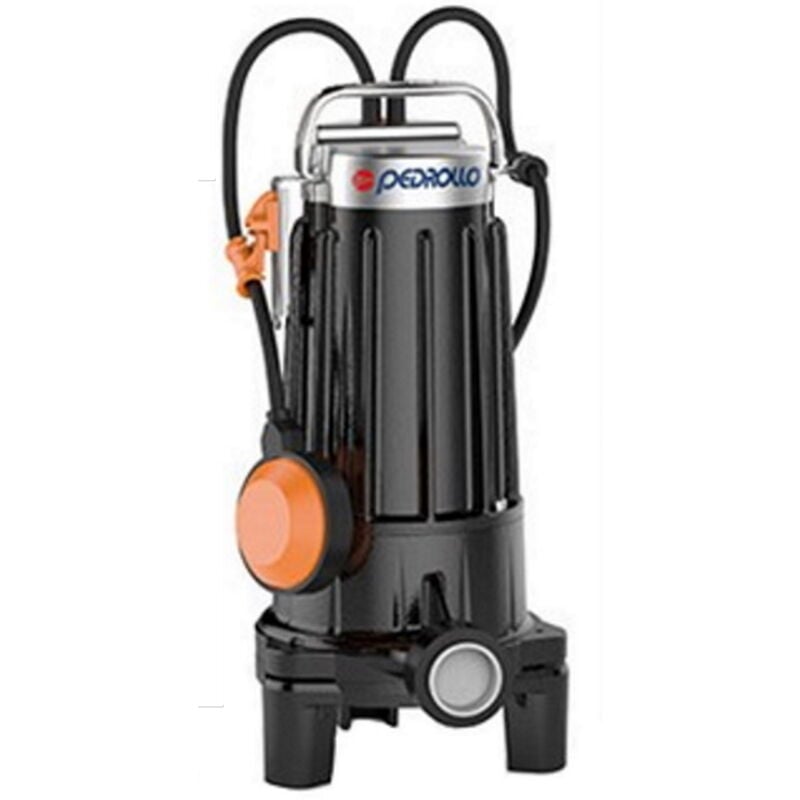 Pompe Pedrollo tritus TRm 0.75 avec broyeur inox dilacératrice avec flotteur évacuation 0,75kW fosse septique eaux usées