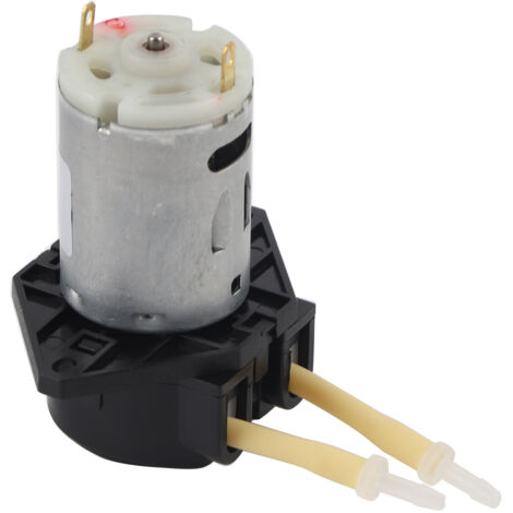 Pompe péristaltique 12V DC pour aquarium et laboratoire, pompe à dosage précise avec tête de distribution réglable.