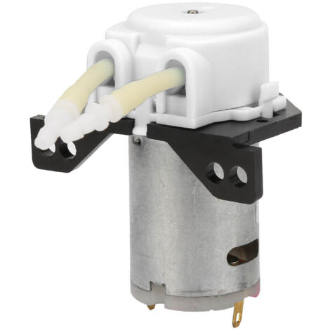 Pompe péristaltique micro DC6V pour aquarium, laboratoire et analyse, tuyau 2x4mm (blanc)
