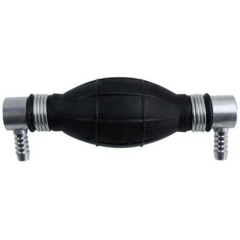 Pompe Poire d'Amorçage pour Système Alimentation Carburant Gasoil Essence Diesel 8mm Coude 90° Universel