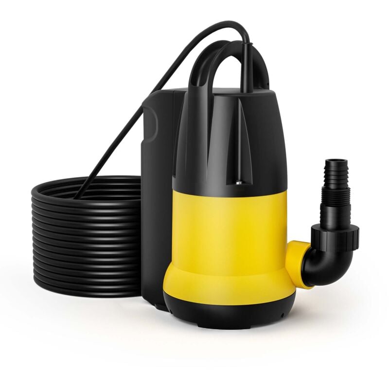 Xpotool - Wiltec Pompe électrique pour eaux sales – Submersible – 400 w / 7000 l/h – Refoulement max. 7,5 m – avec Flotteur – Particules jusqu'à ø 5