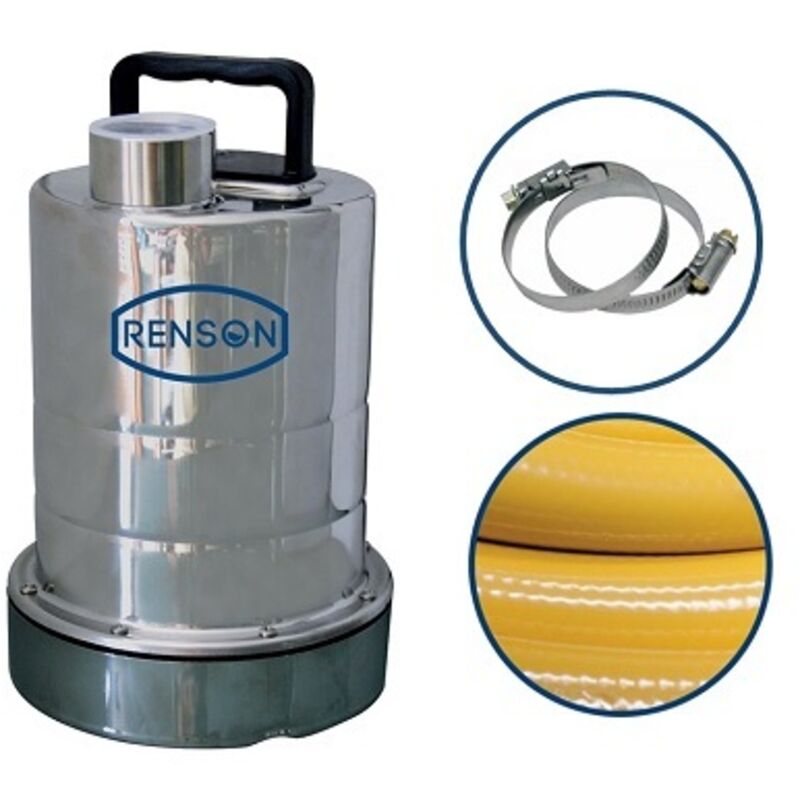 Pompe serpillere 230V 0,25KW avec 10M de tuyau diametre 25 renson