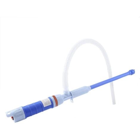 Pompe Siphon de transfert de Liquide/Essence Transfert de liquide Pompe de siphon Pompe de transfert de liquide à eau alimentée par batterie pour solvant de réservoir de gasoil diesel(bleu)