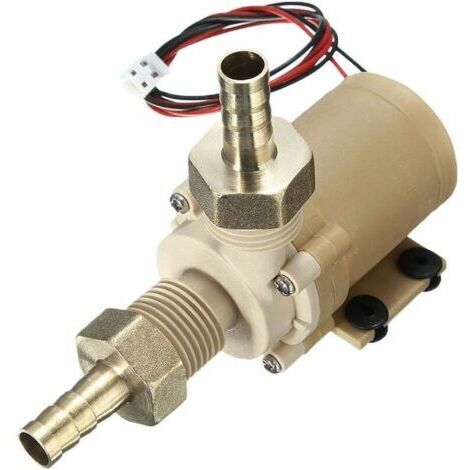 Pompe solaire 12V 6W – Circulation d'eau chaude jusqu'à 100 °C – Faible consommation – Entrées/sorties 1/2' pour installation facile