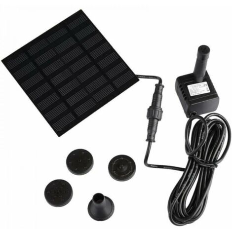 Pompe solaire miniature 7 V améliorée pour fontaine de jardin et bassin,Convient aux fontaines, cascades et jeux d'eau