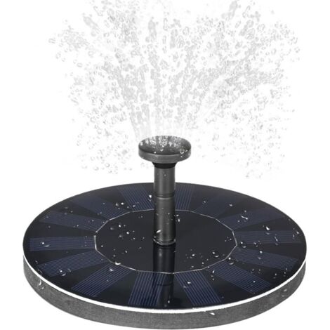 Pompe Solaire Pompe à Eau Solaire Panneau Solaire Fontaine pour Bassin ou Jardin Pome avec Panneau Solaire monocristallin et Pompe sans balais [Classe énergétique A]-Fei Yu