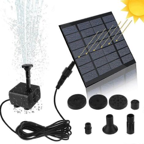 Pompe solaire pour bassin, pompe pour fontaine, pompe solaire pour fontaine de jardin, fontaine décorative, pompe pour fontaine