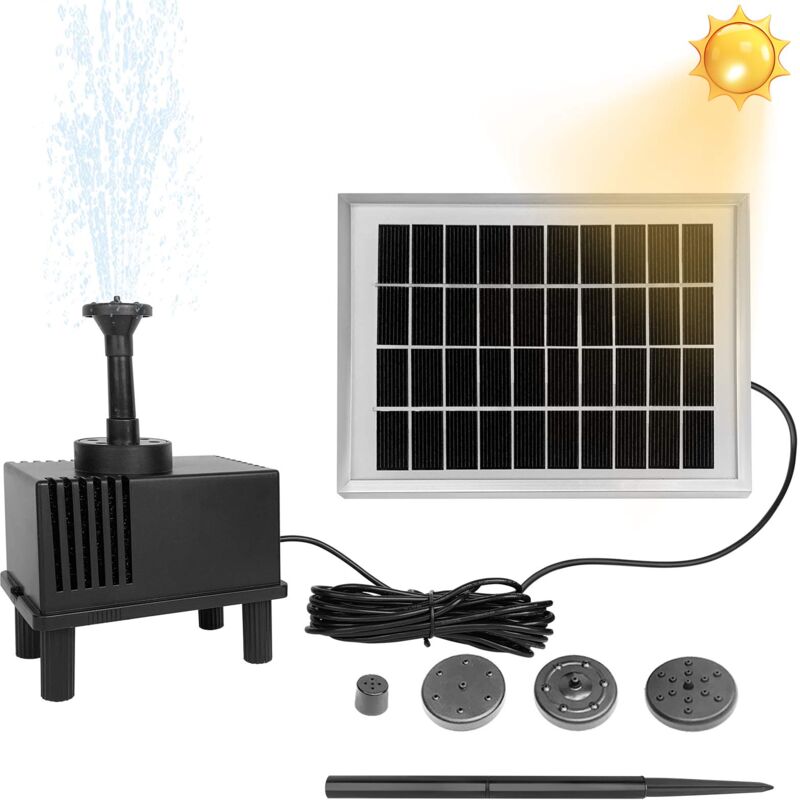 Pompe solaire pour Fontaine Plusieurs options de mode d'extérieur 2 W Bassin de jardin pour jardin, Type C NAIZY