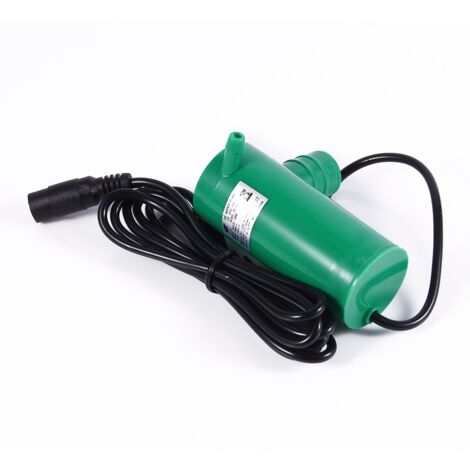 Pompe submersible 12V DC pour étang, arrosage et transfert d'eau, débit 500 L/h, hauteur max 9 m