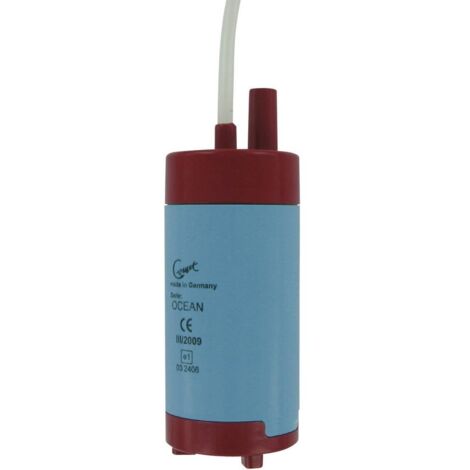 Pompe submersible 12V – Débit 1260 l/h – Hauteur de refoulement 15 m – Pour eau propre jusqu'à 60°C – Fonctionnement à sec sécurisé – Comet - S35247