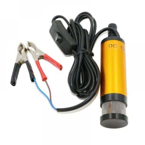 Pompe submersible 12V pour le pompage de l'eau de gasoil 38mm pompe de transfert de carburant diesel d'huile d'eau Pompe submersible électrique de pompe à essence de CC de pompe diesel