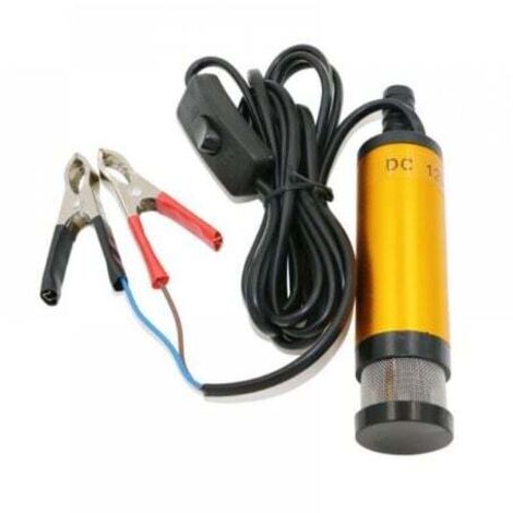Pompe submersible 12V pour le pompage de l'eau de gasoil 38mm pompe de transfert de carburant diesel d'huile d'eau Pompe submersible électrique de pompe à essence de CC de pompe diesel