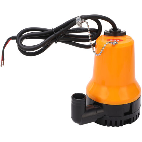 Pompe submersible 24V pour arrosage jardin, haut débit, aspiration 25 mm, refoulement jusqu'à 5 m