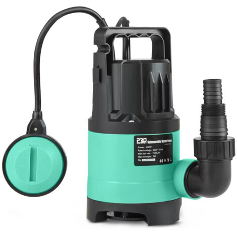 Pompe submersible   400 W — 7 500 l/h — Pompe à eau électrique multifonctionnelle et pompe submersible portable pour le transfert de liquides