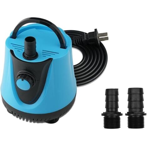Pompe submersible 65W 850GPH avec aspiration, câble d'alimentation de 2 m, 2 buses pour aquarium, bassin, fontaine, hydroponie [YJD]