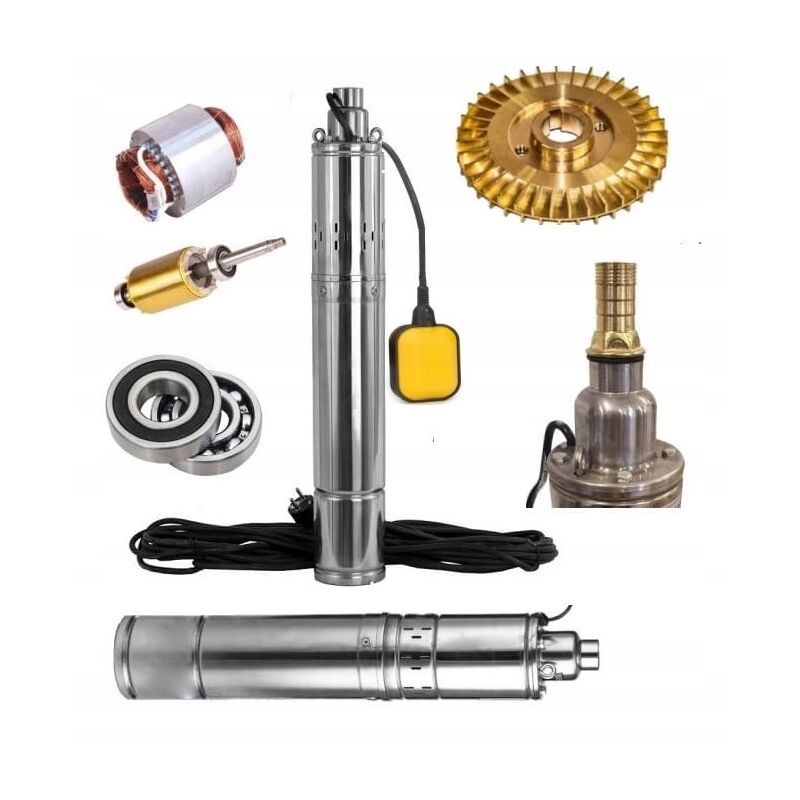 Pompe Submersible Avec Flotteur À Vis 1500w 60m