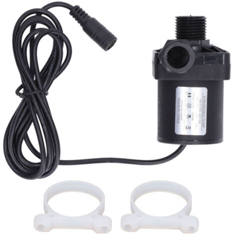Pompe submersible compacte 12V DC, 20W, débit 800L/h, silencieuse et économe en énergie pour fontaines