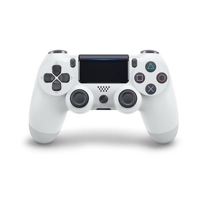 WAY - lifcausal Manette de Jeu PS4 avec Double Vibration et Câble - Double Choc (Blanc)