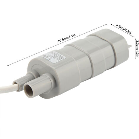 Pompe Submersible DC 12V pour Puits Profonds - Économe, Silencieuse, 600L/H, 5m H, Taille 105x33x38mm