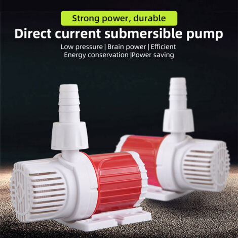 Pompe Submersible DC 20W 1000-1200L/H Ultraléger ABS Aluminium Booster Fontaine Aquarium