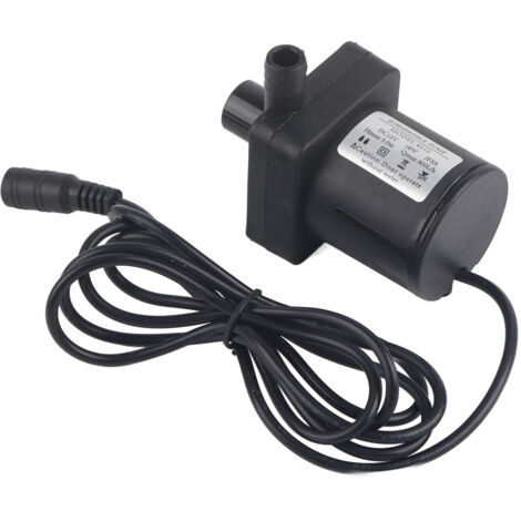 Pompe Submersible DC Mini Silencieuse pour Bassin Aquarium Fontaine 12V 800L/h