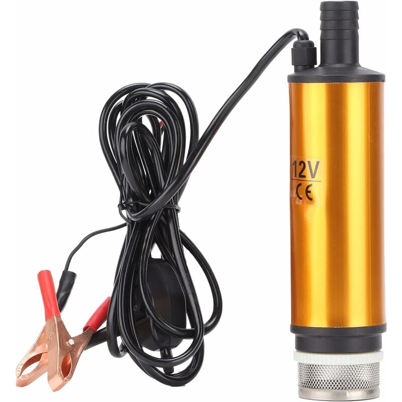 Aougo - Pompe Submersible Électrique, Pompe Submersible Électrique dc Portable Mini 12V dc 30L/Min Pour L'eau De Kérosène Diesel