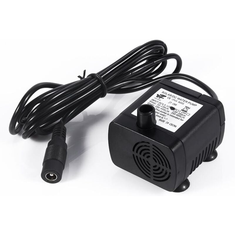 Pompe Submersible Mini Fontaine Pompe À Eau Solaire Amphibie Submersible Pompe À Eau pour Aquarium Fish Tank Fontaine Étang DC12V