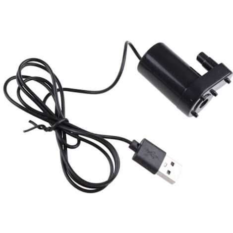 Pompe submersible miniature pour aquariums, alimentée par USB, DC 5V, 2-3L/min, chargeur, accessoires pour mini pompe à eau à moteur.