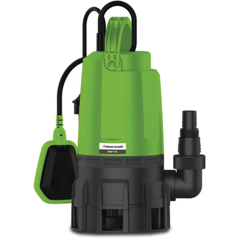 Pompe submersible pompe combinée pour eaux claires et eaux chargées - capacitié 18.000 l/h - 0,75 kW 230 V Cleancraft SDWP 7518
