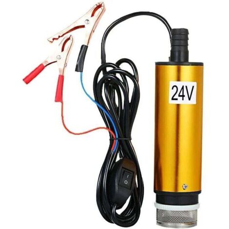 Pompe Submersible Pour Le Pompage De L'eau De Gasoil 51mm Pompe De Transfert De Carburant Ravitaillement Avec Tamis Filtrant, DC 24V