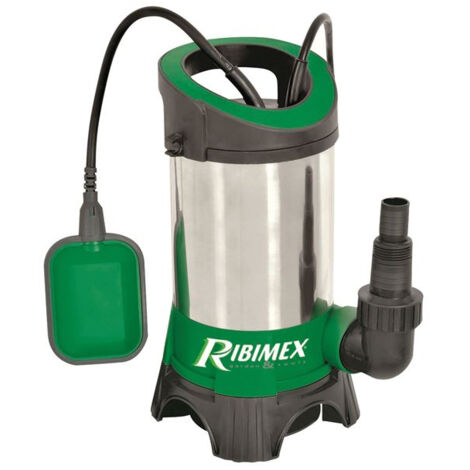 Pompe vide cave eaux chargées 750W inox base plast+flotteur - RIBIMEX