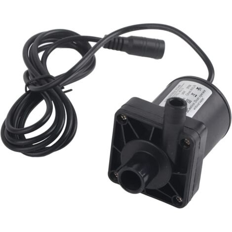 Pompes à Eau Submersible sans Balais, 12V 18W 800L/H Pompe Submersible DC Mini moteur sans balais silencieux pour piscines, bassins et aquariums