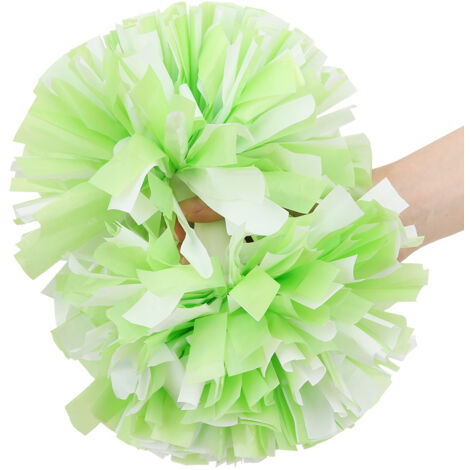 Pompons de cheerleading en plastique souple avec poignée pour danse sportive et fêtes