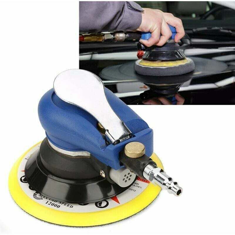 Ponceuse à air (6 pouces), ponceuse orbitale silencieuse pour polisseuse