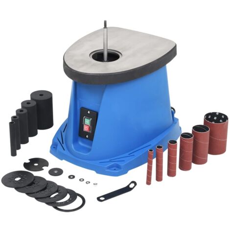 Ponceuse à axe oscillant 450 W Bleu vidaXL