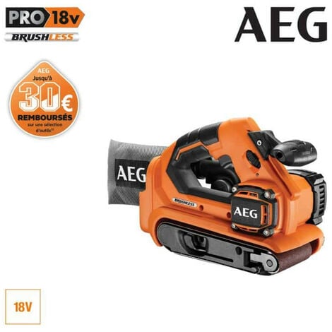 Ponceuse à bande brushless AEG 18 V 75mm sans batterie ni chargeur BHBS1875BL-0