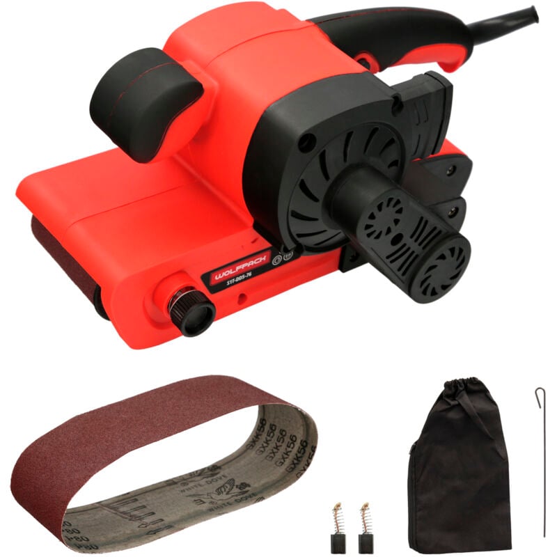Ponceuse à bande de 800 watts. Avec aspiration intégrée