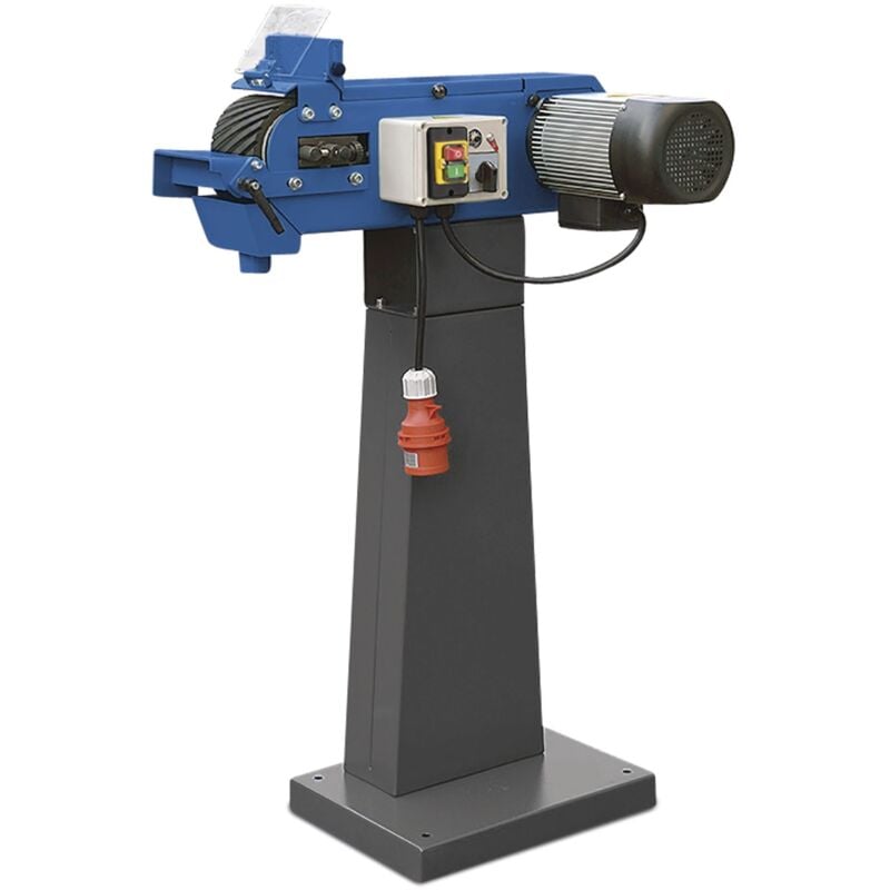 Metallkraft - Ponceuse à bande d'établi pour métaux avec bande abrasive 100x1220 mm 10-20 m/s 1/1,5 kW 400V dia. roue motrice 140 mm MBSM100-140-2