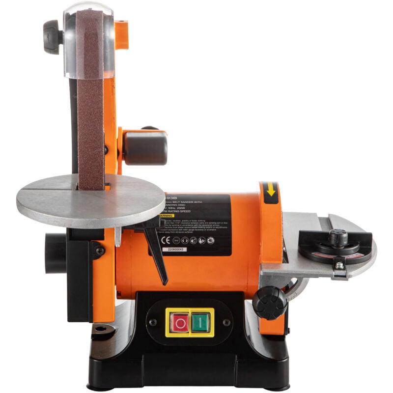 Ponceuse à bande électrique,ponceuse à bande et à disque 300 w, ponceuse d'établi en métal de 5 pouces, polisseuse à vitesse variable 2950 tr/min