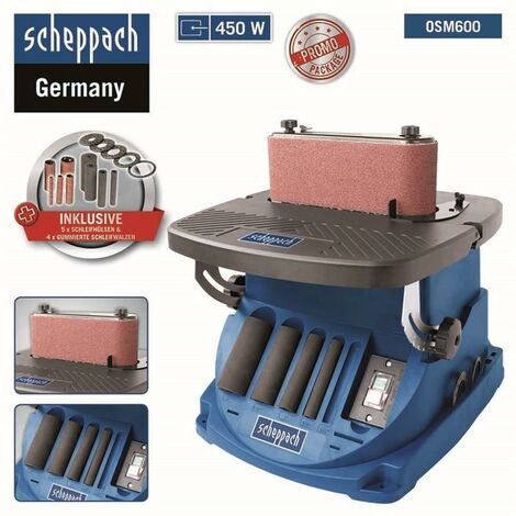 Scheppach - Ponceuse oscillante 450W 220-240V bande 100x610mm - OSM600