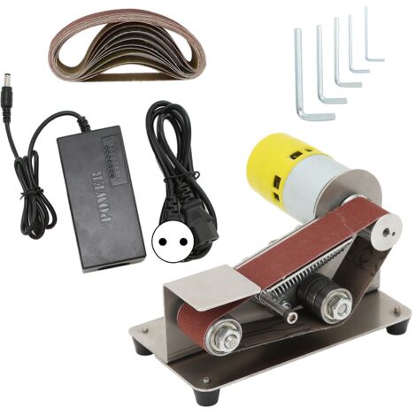 Ponceuse à bande mini 150W pour polissage et affûtage - Machine électrique DIY avec prise EU