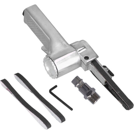 Ponceuse à bande pneumatique 1 pouce avec papier abrasif - Machine de polissage KP-699 10x330mm