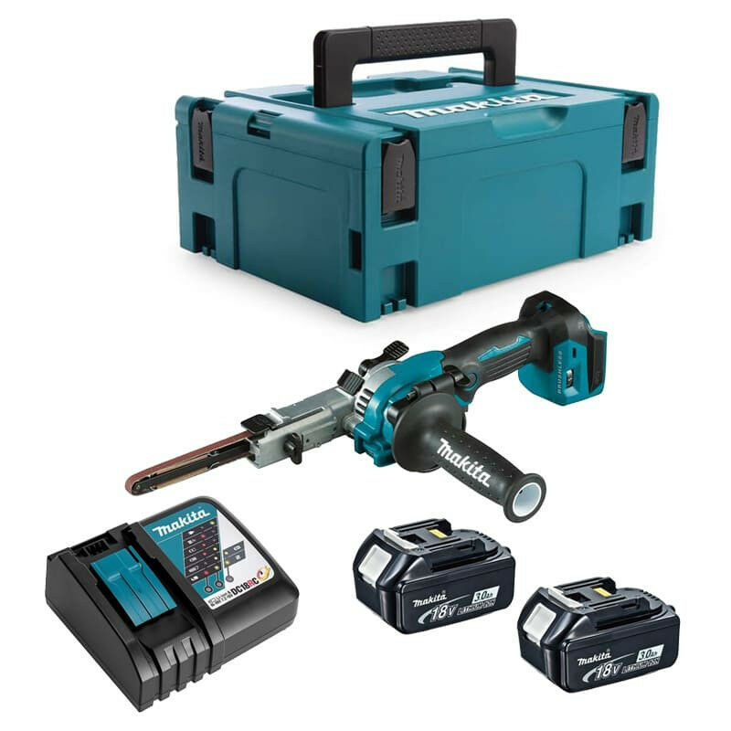 Ponceuse À Bande MAKITA DBS180RFJ – 18V BL LXT, Batteries 3,0 Ah - vue 2