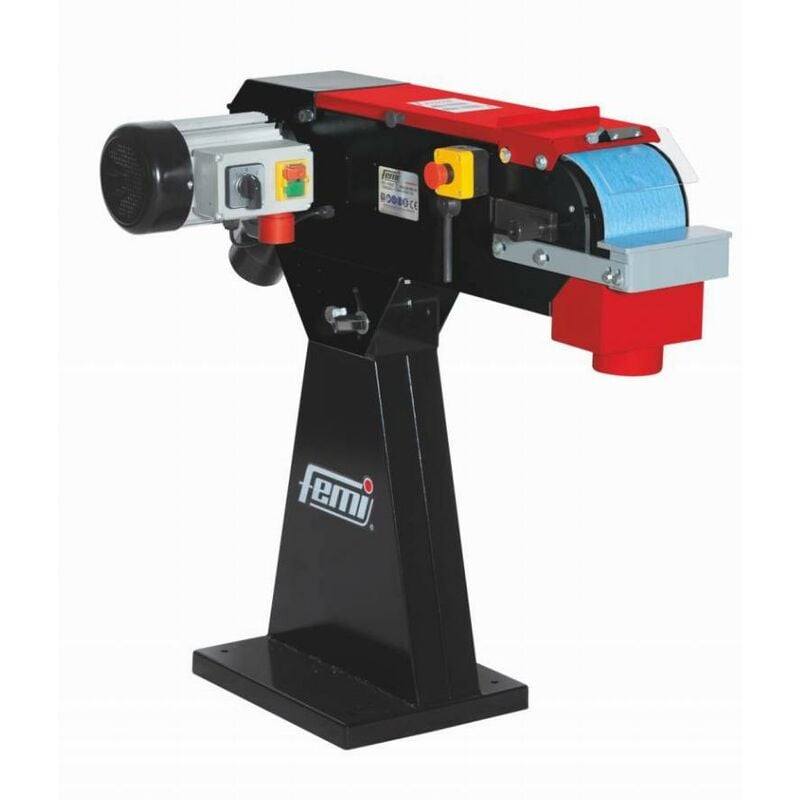 Femi - Ponceuse à bande horizontale avec socle - Triphasé 4000W Bande 150 x 2000 mm - 8265130