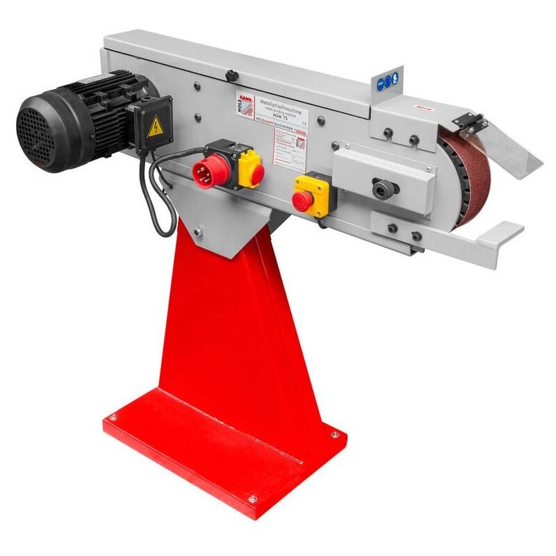 Ponceuse à bande métal 2 000 x 75 mm - 3 000/4 500 w - 400 v - triphasé - Holzmann